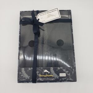 845- Tommy Bahama Merino Wool Hat and Leather Glove Set NWT